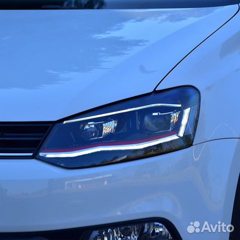 Фары Фольксваген Поло GTI седан, бегущий поворот Фары Фольксваген Поло GTI седан, бегущий поворот