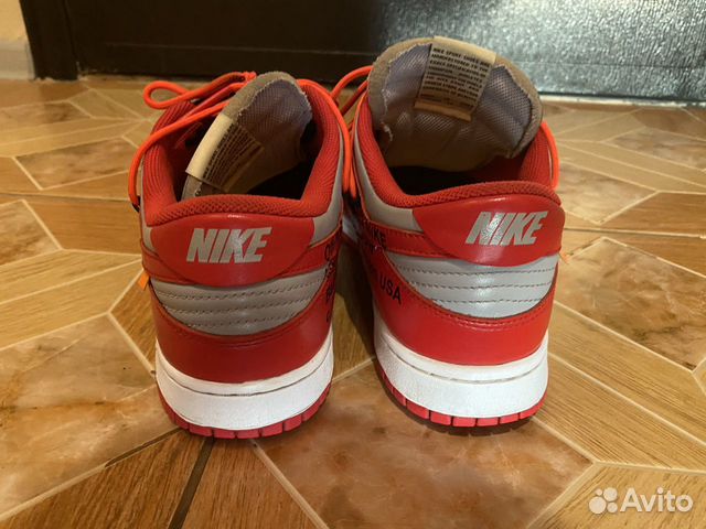 Nike dunk low off white 10 us