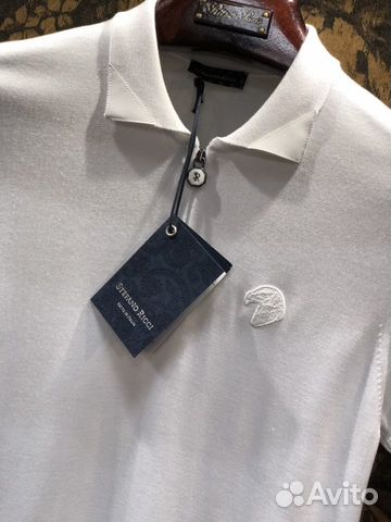 Stefano Ricci трикотажное поло белое Stefano Ricci трикотажное поло белое