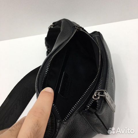 Новая поясная сумка мужская женская из кожи Gucci Новая поясная сумка мужская женская из кожи Gucci