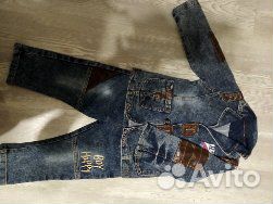 Костюм детский, джинсовый