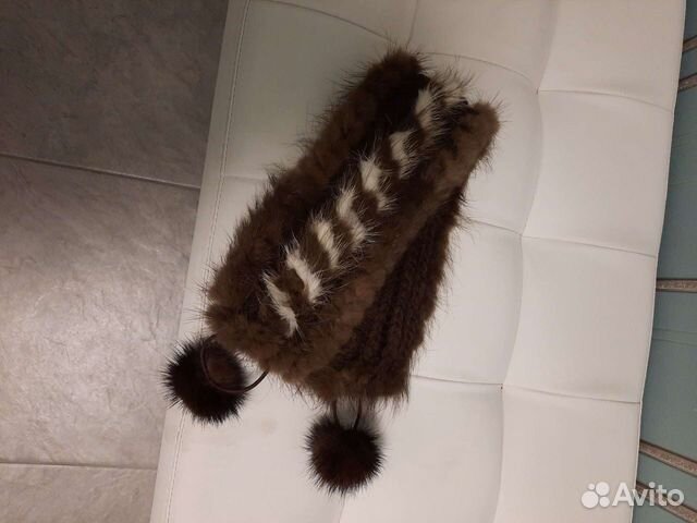 Норковая повязка на голову