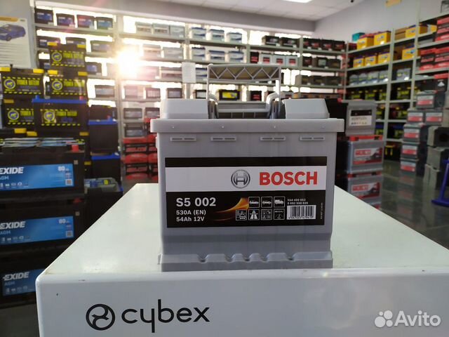 Аккумулятор 54Ач 530А Bosch silver евро кубик обра