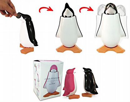 Копилка электронная Пингвиненок новая