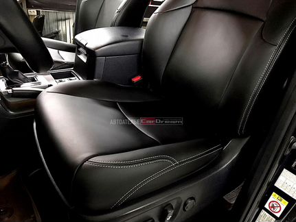 Сидения чёрная кожа Toyota Land Cruiser Prado 150