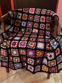 Плед «бабушкин квадрат»