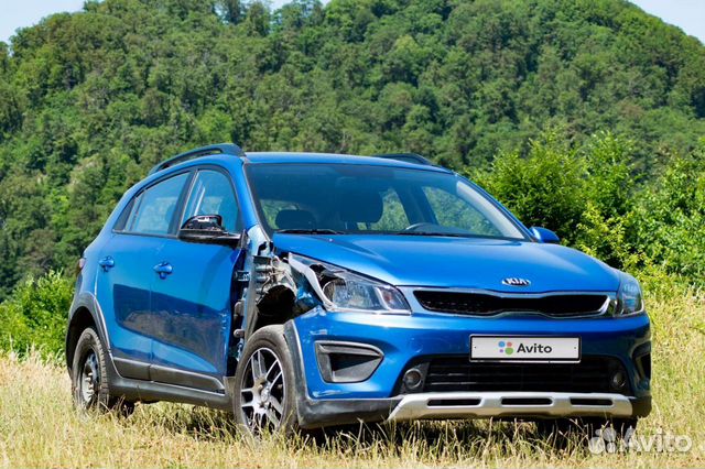 Kia Rio X-Line 1.4 AT, 2020, битый, 49 959 км