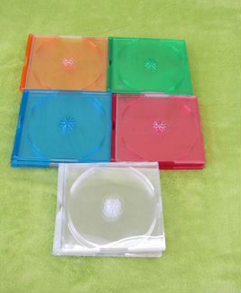 Новые цветные коробки Slim для 2-х CD / DVD дисков