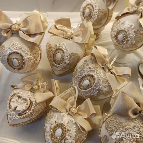 Набор бархатных шаров на елку