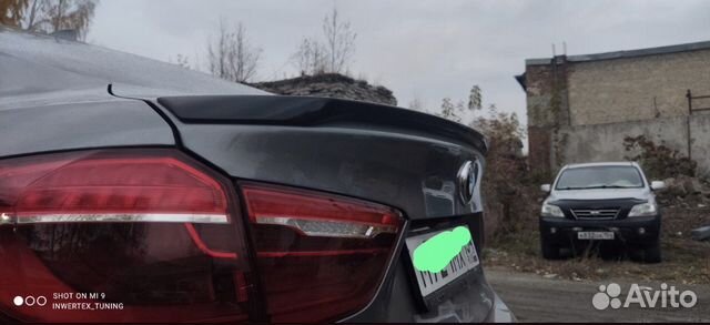 Спойлер задний на крышку bmw x6 f16