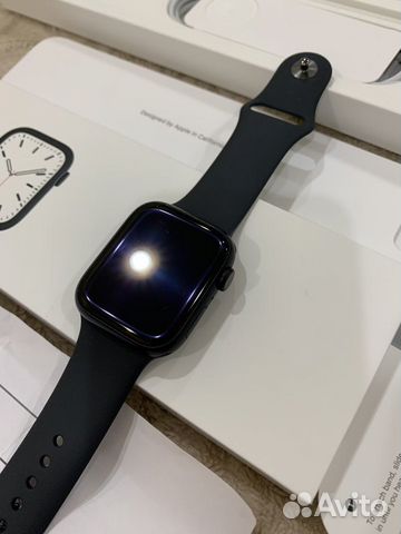 Часы Apple Watch 7 Series 45mm Черные гарантия 100