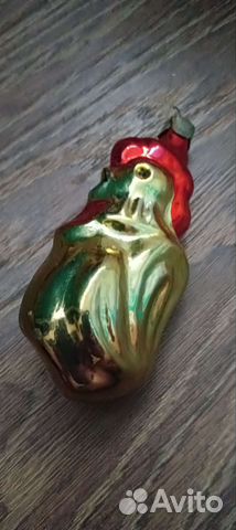 Ёлочная игрушка СССР золотой Петушок