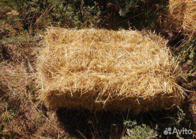 Солома разная в тюках
