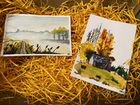 Акварельные открытки «Осенние» объявление продам