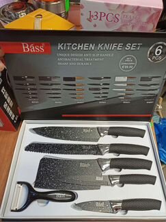 Набор кухонных нерж.ножей 6 предметов. Доставка