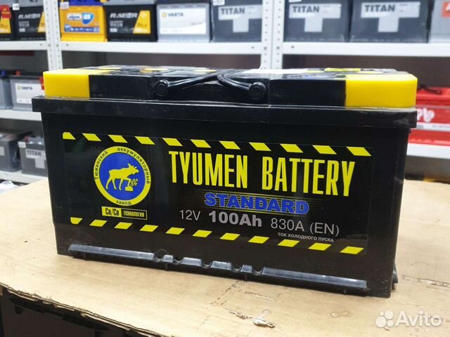 Аккумулятор Тюмень 100Ач 830А