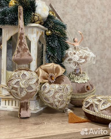 Новогодние шары ручной работы