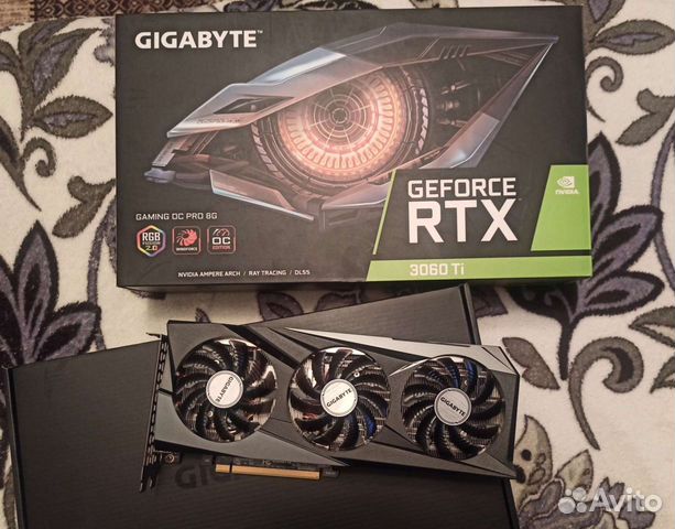 Видеокарта gigabyte RTX 3060Ti gaming OC Pro