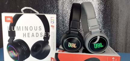 Blutooth наушники JBL Микрофон Подсветка Радио