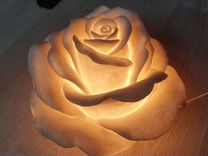 Светильник ночник в виде розы из стеклопластика