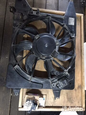 Диффузор с вентилятором Рено Логан 1 рестайлинг