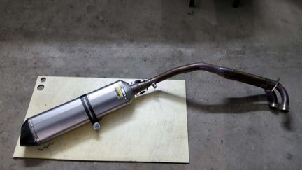 Глушитель Акропович титановый на максискутер ямвха