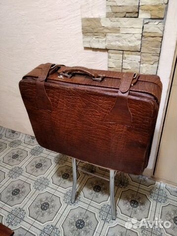 Чемодан времён СССР кожа