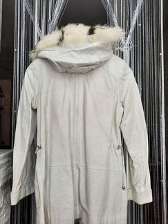 Кожаная куртка с мехом женская