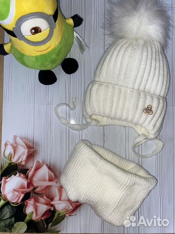 Комплект шапка, шарф