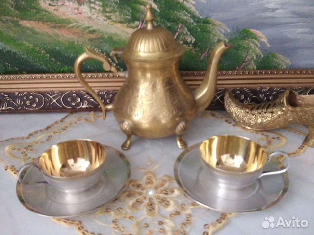 Кофейные пары мельхиор из СССР