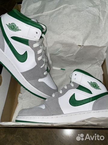 Jordan 1 mid grey green