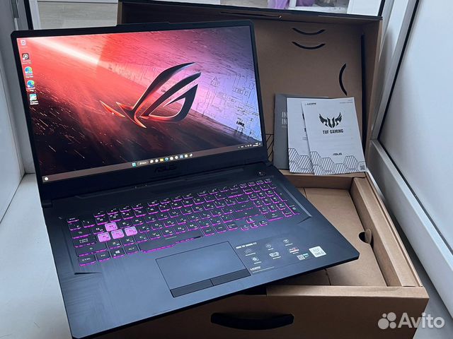 Asus TUF gaming 17.3 120гц. Core i5 / 1650Ti / 512
