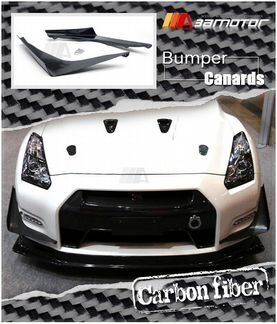 Элероны переднего бампера д/Nissan GT-R 2012-2015