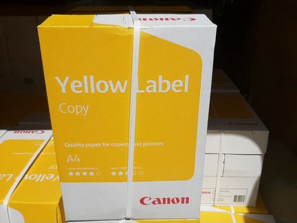 Бумага А4 Canon Yellow Label 80 г/м2 белизна CIE