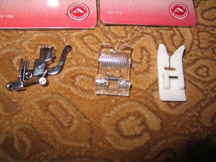 Лапки для кожи, бархата и т.п., к швейным машинам