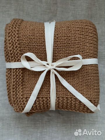 Плед вязаный детский