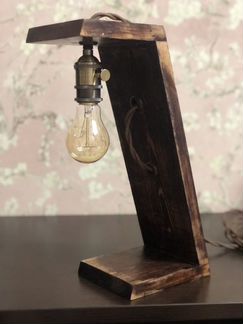 Настольная лампа в стиле лофт