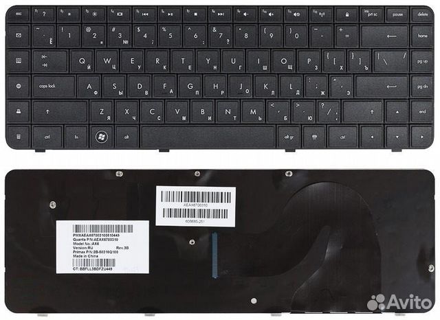 Клавиатура для ноутбука HP CQ62, CQ56