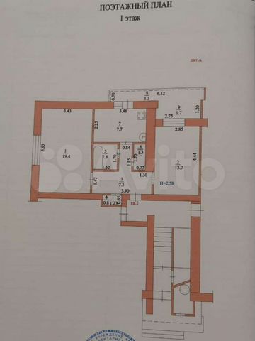 2-к. квартира, 62 м², 1/5 эт.