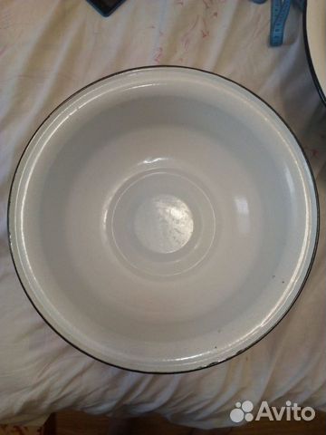 Эмалированный таз