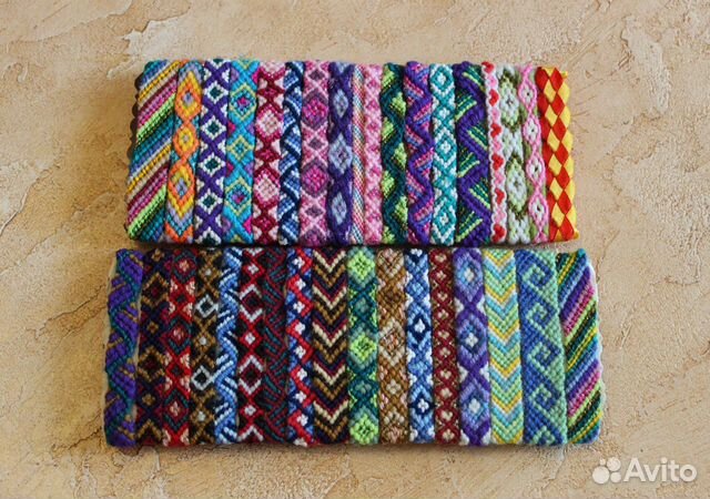 Фенечки на удачу из хлопковых ниток