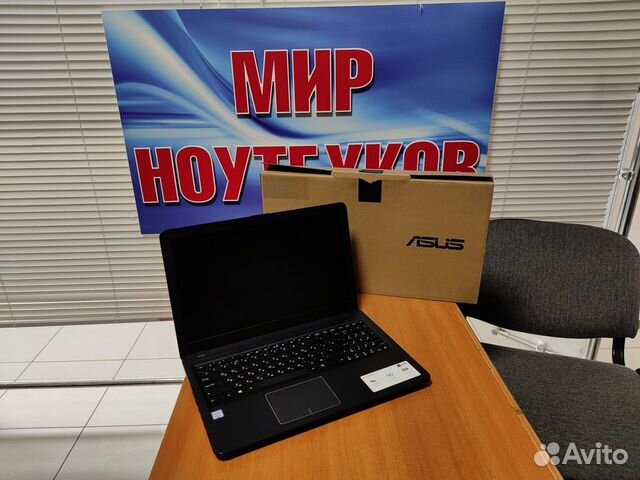 Ноутбук бу Asus / как новый / ssd / упаковка