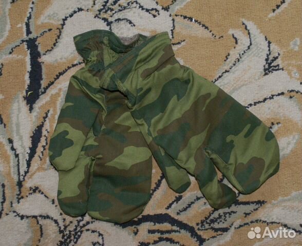 Варежки на натуральном утеплителе