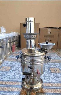 Самовар нa шишках и углях турецкий