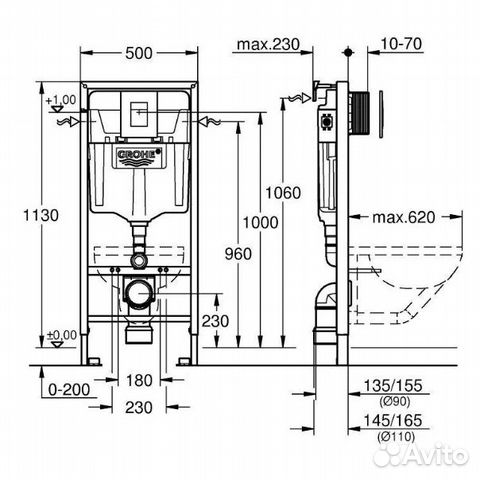 Инсталляция Grohe Rapid (3 В 1)