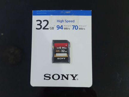 Карта памяти sdhc sony
