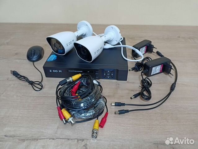 Комплект системы видеонаблюдения на 2 камеры FHD