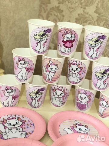Посуда для детского праздника 10 персон