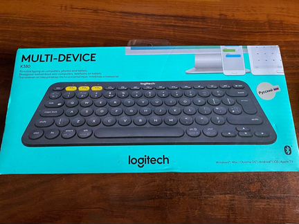 Клавиатура беспроводная Logitech K380, темно-серый