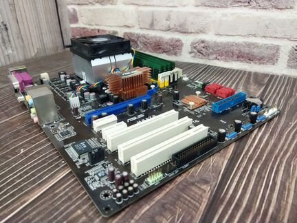 Комплект 775 Мат. плата + Проц. + Память + Охлад